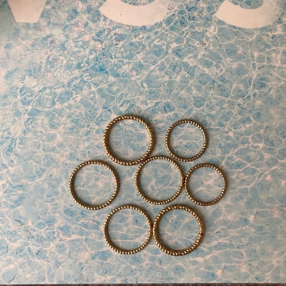 *2/$15* Gold Stackable Ring Set - Picture 2 of 2